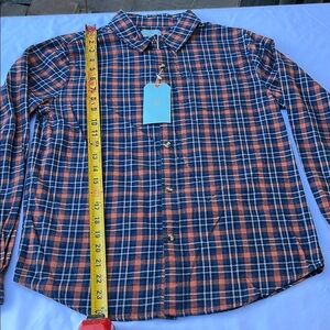 Kids Orange Plaid Shirt